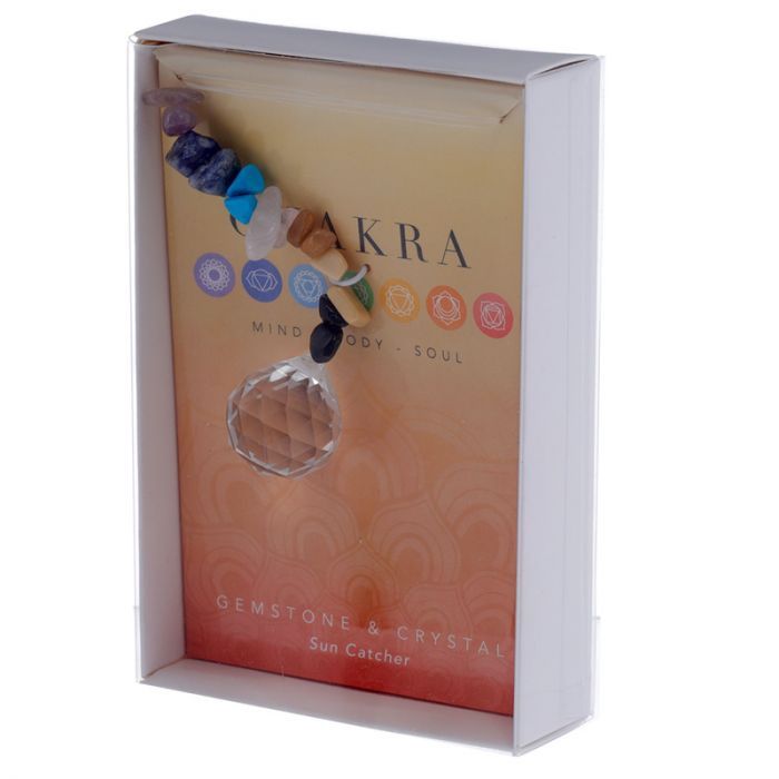 Gemstone Crystal Chakra Suncatcher, Design: Sphere