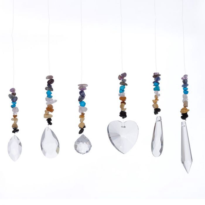 Gemstone Crystal Chakra Suncatcher