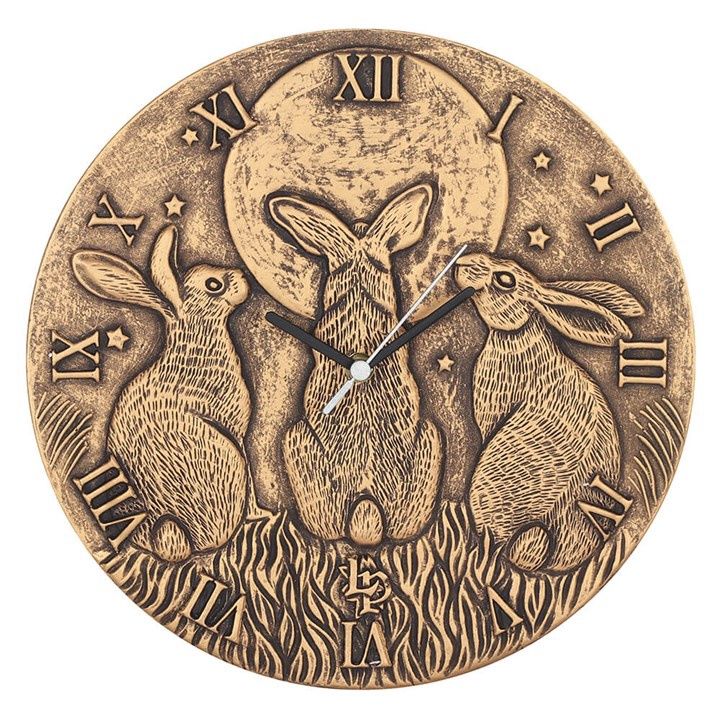 TERRACOTTA MOON SHADOWS CLOCK BY LISA PARKER