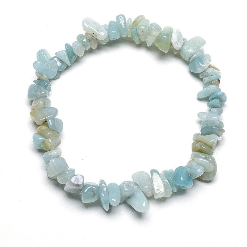 Amazonite - Elasticated Chip Bracelet