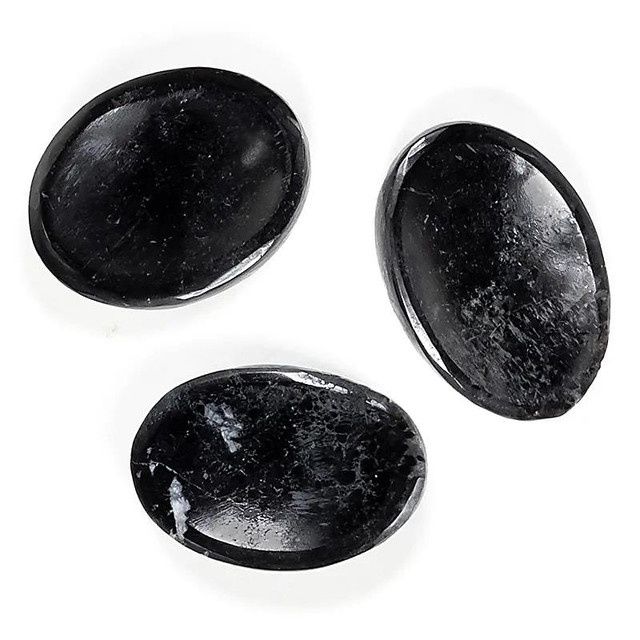 Black Tourmaline Worry Stone