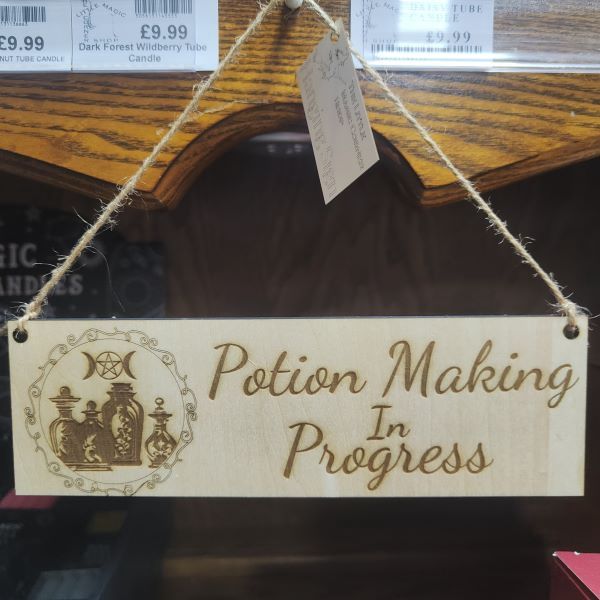 TLMCS Potion Making In Progress Hanging Sign