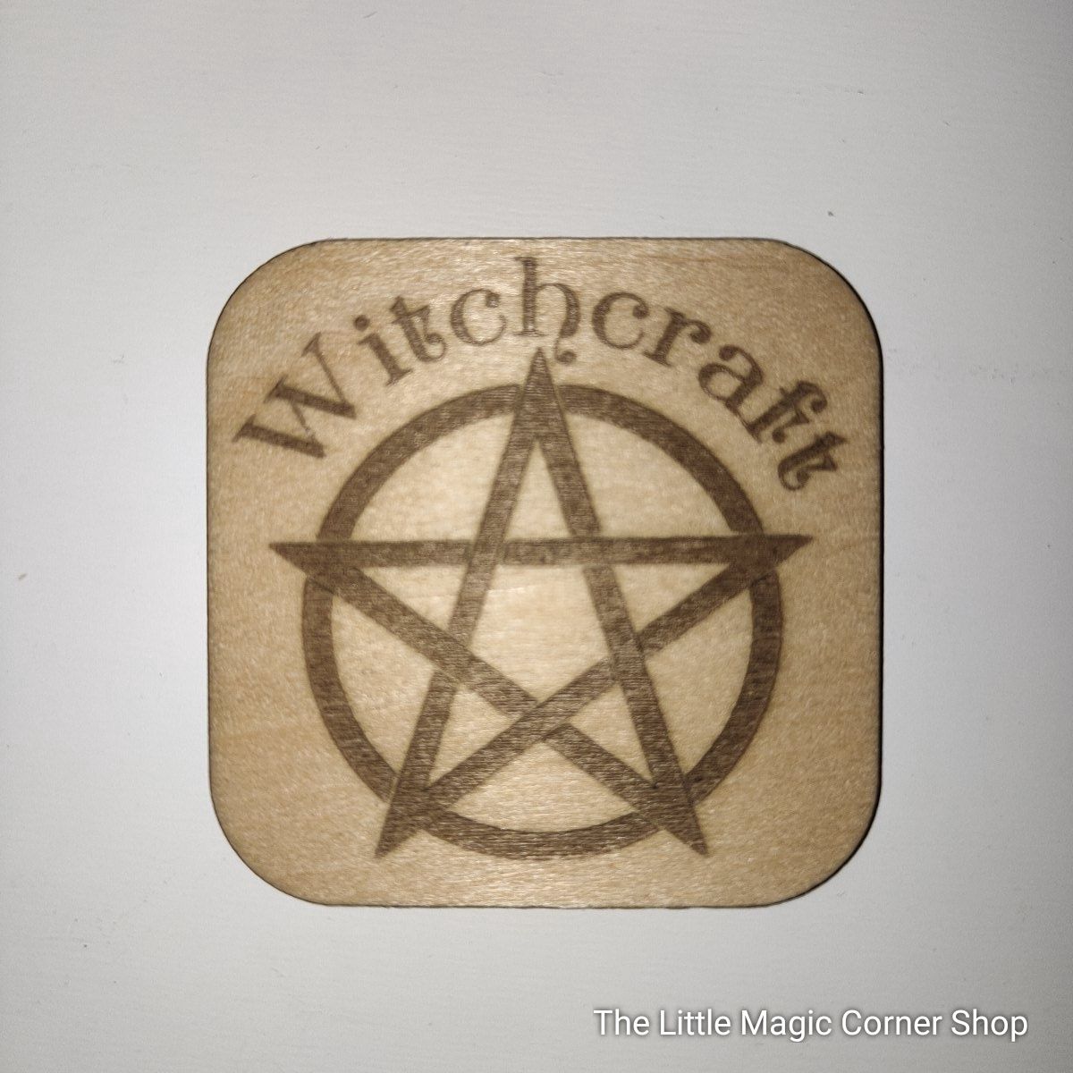 TLMCS Wooden Fridge Magnet, Design: Pentagram/Witchcraft