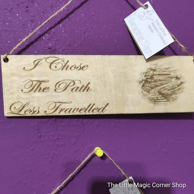 TLMCS Path Less Travelled Hanging Sign