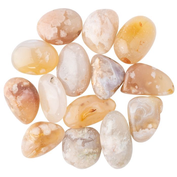 Flower Agate Large Tumblestone