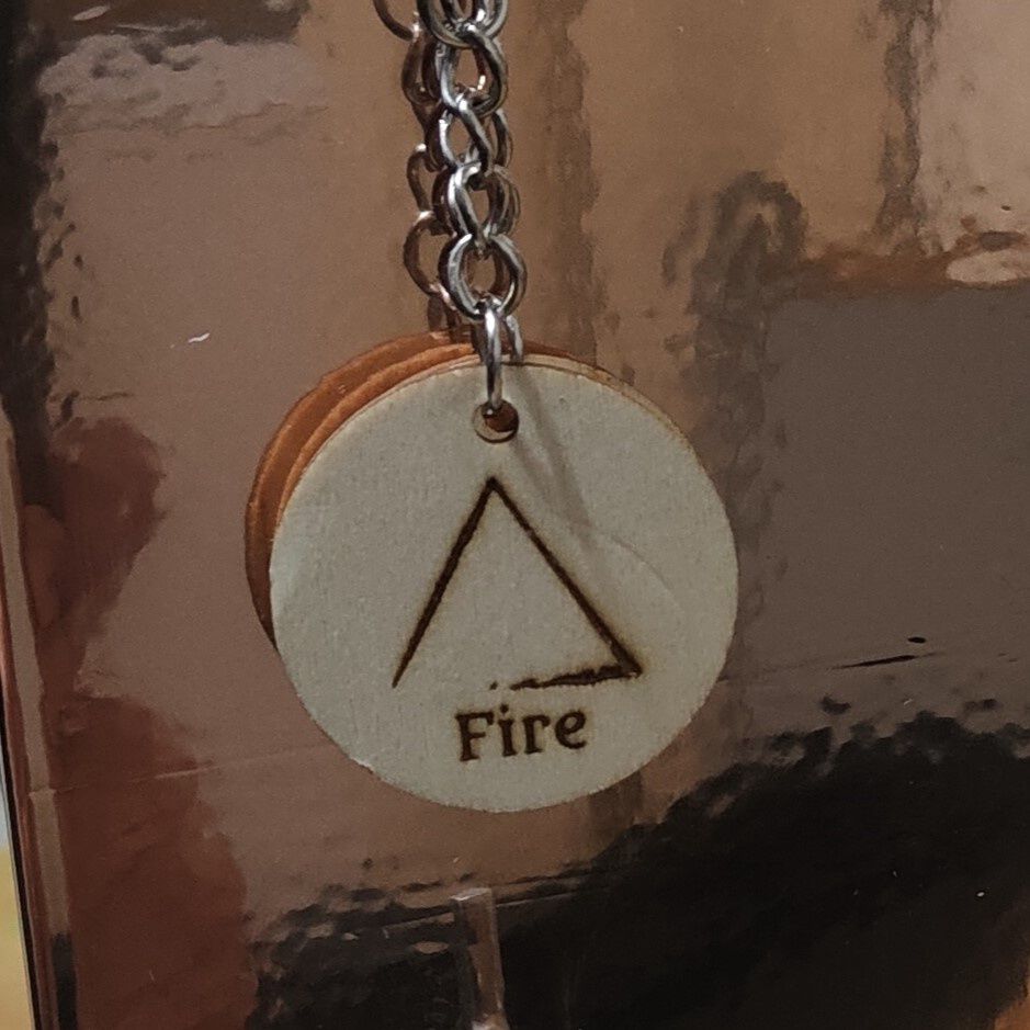 TLMCS - Elements Keyring, Design: Fire