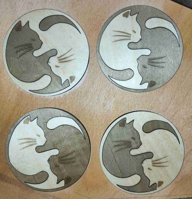 TLMCS - Yin Yang Kitty Coaster