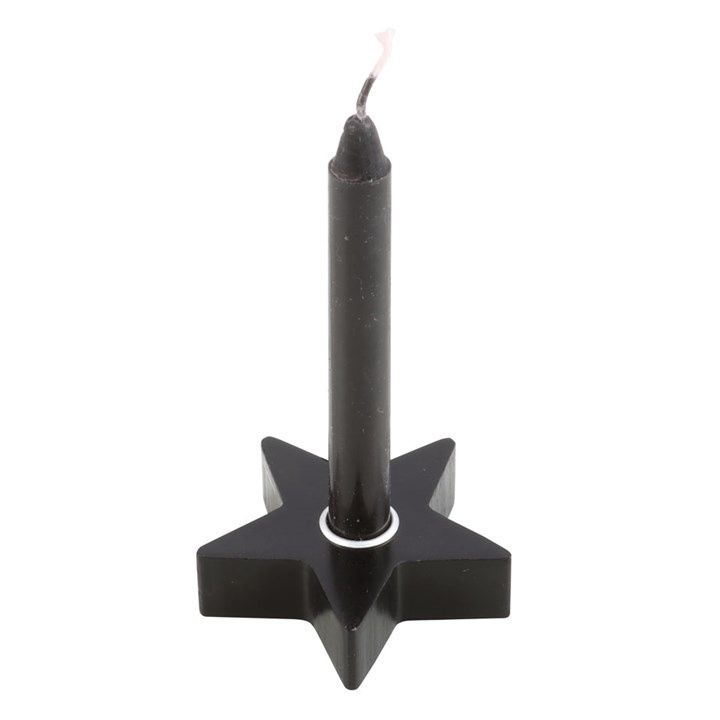 Black Star Spell Candle Holder