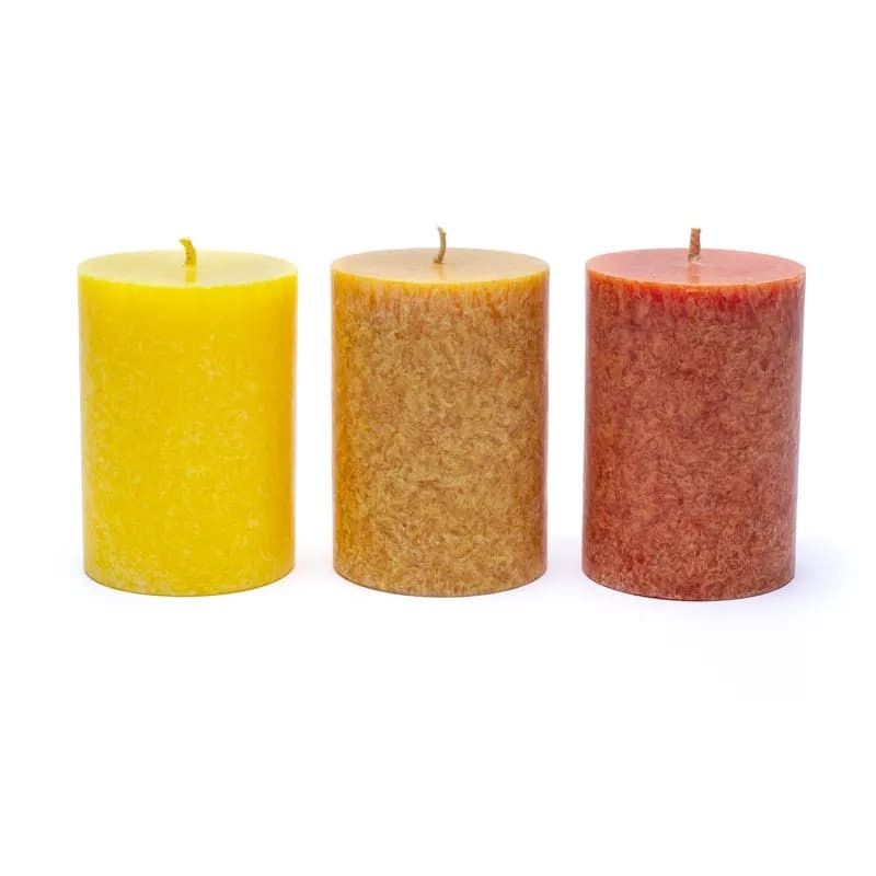 Unscented  Candles (Set of 3)
