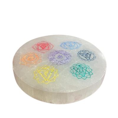 Selenite Charging Plate 8cm - Chakra Design