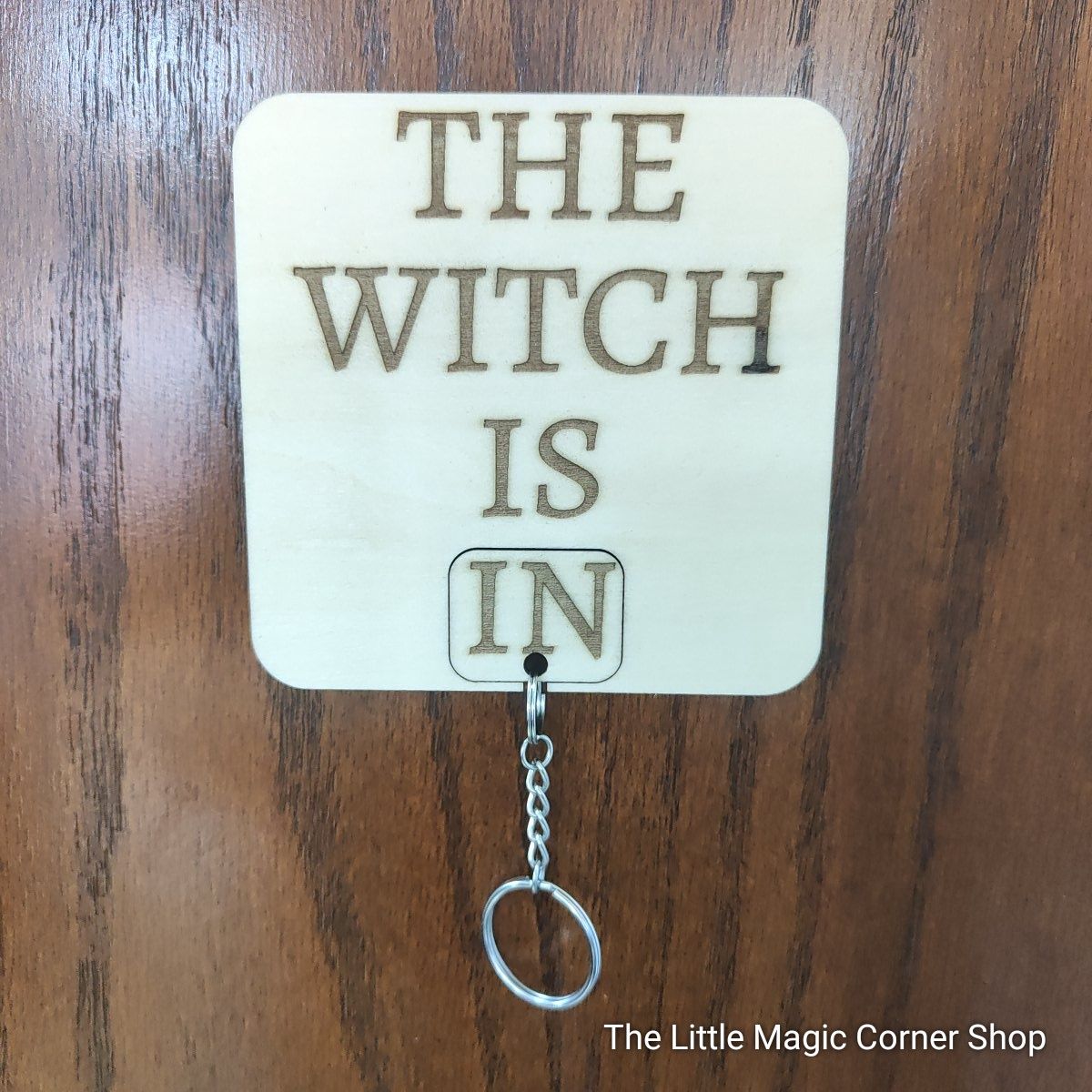 The Witch Is In/Out Keyring Holder