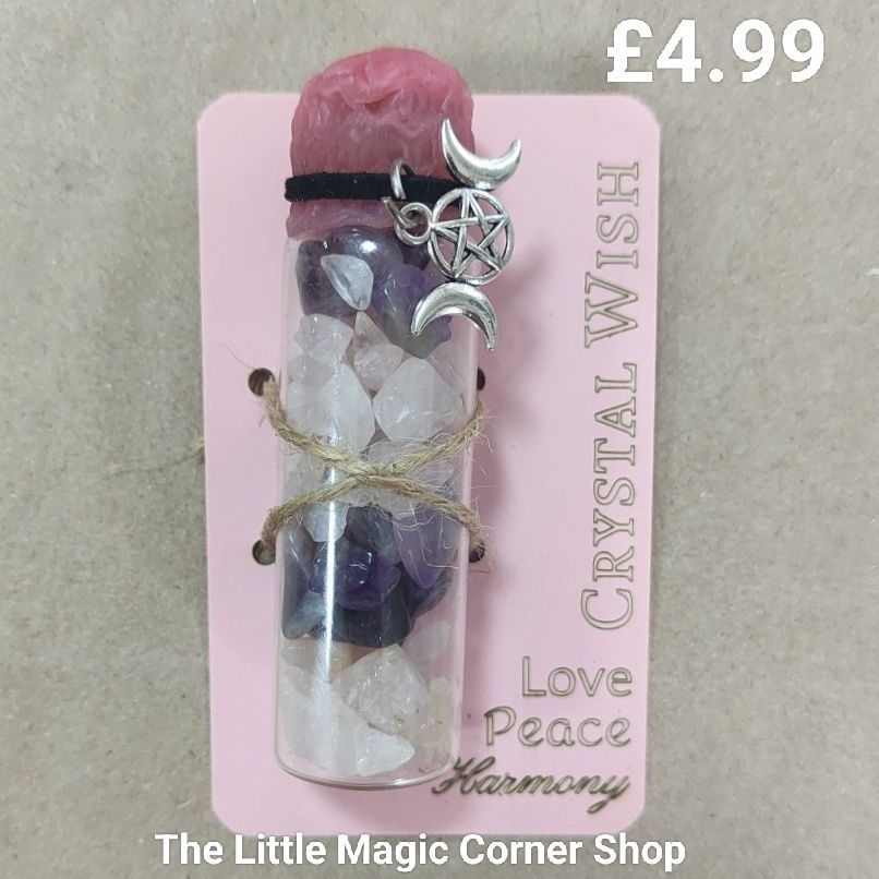 Crystal Wish Spell Bottle