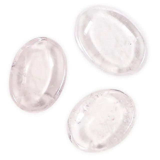 Clear Quartz Worry Stone