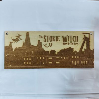 2 x custom Signs Stokie/Scouse Witch