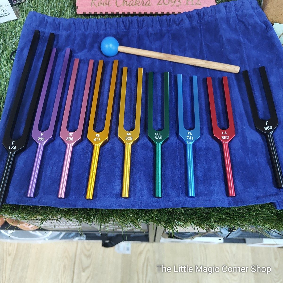 9-piece tuning fork set