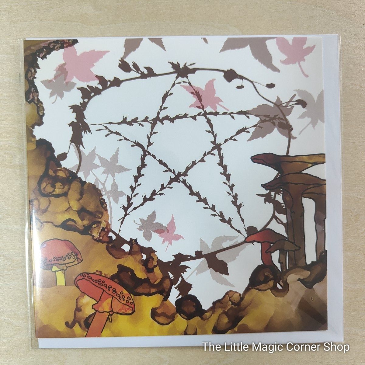 Greetings Cards Autumn Pentagram