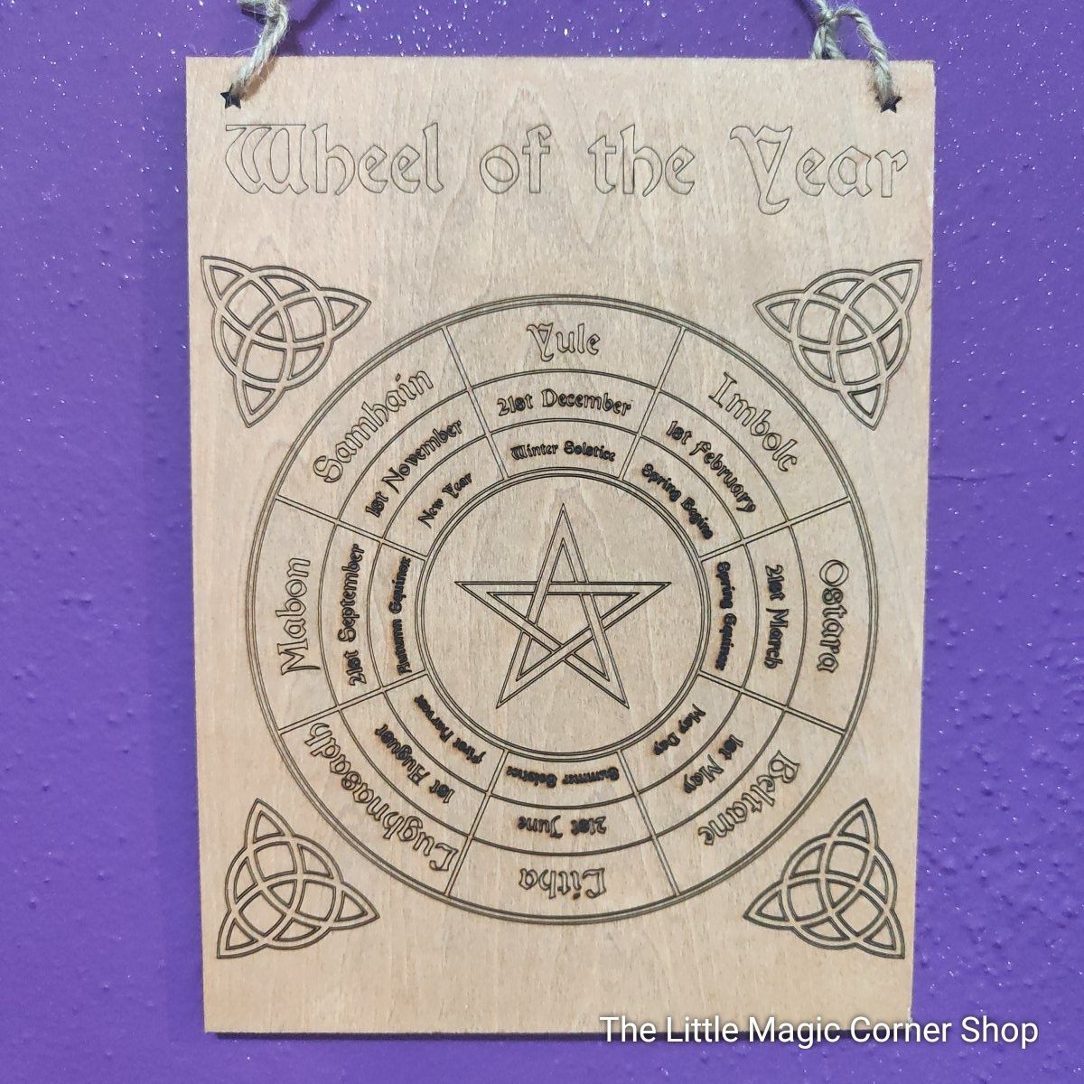 TLMCS Wheel of the Year Hanging Sign