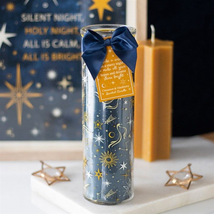 Starry Night Cinnamon &amp; Blackberry Tube Candle