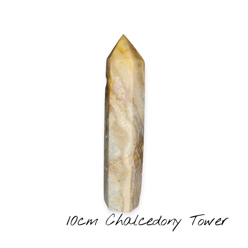 10cm Chalcedony Tower
