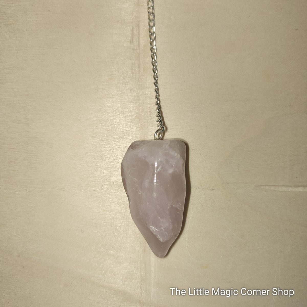 Natural Stone Pendulum, Crystal Type: Rose Quartz