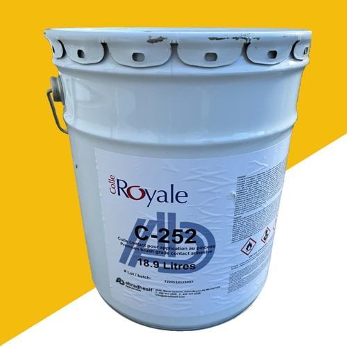 Colle contact pour membranes de vinyle (PVC)