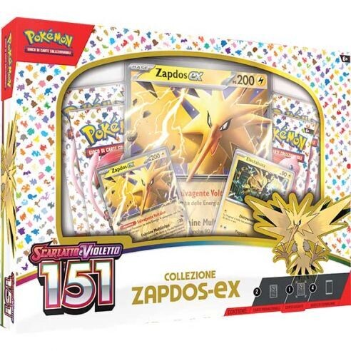 Pokemon Scarlatto e Violetto 151 Collezione Zapdos EX
(IT)