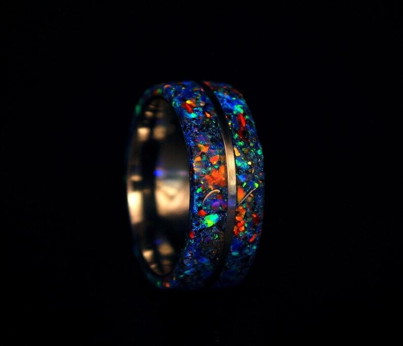 Saturn Galaxy Crystal Ring