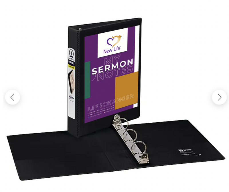 New Life Sermon Notes Binder