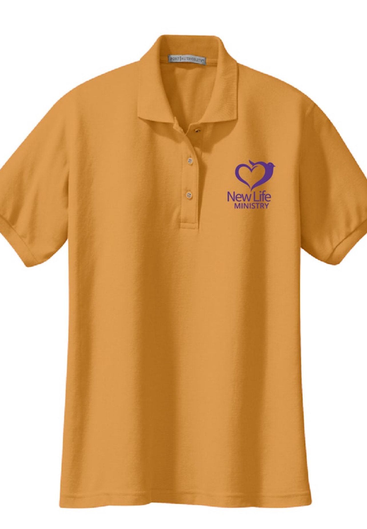 NEW LIFE SHORT SLEEVE EMBROIDERED POLO