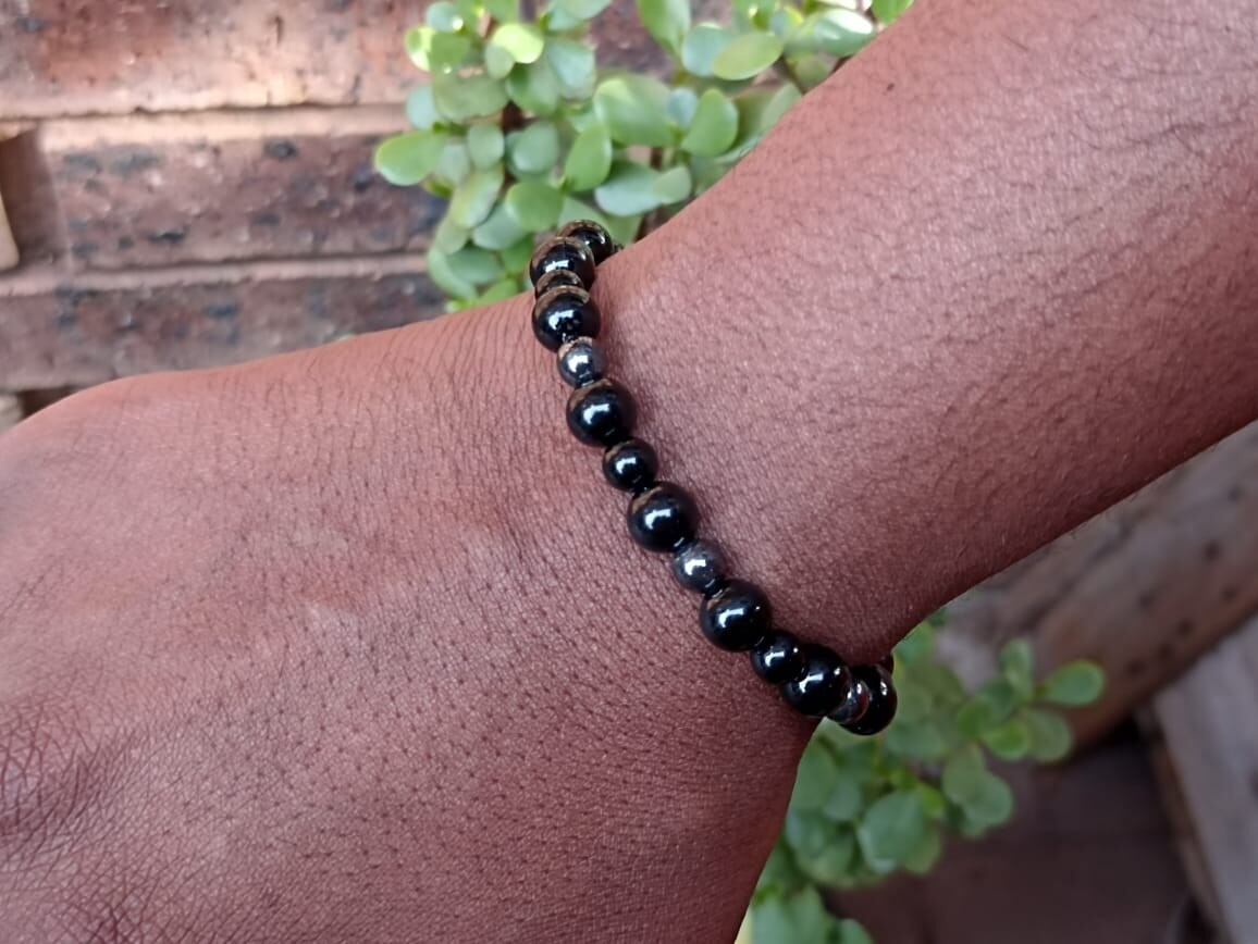 Double protection bead elastic bracelet