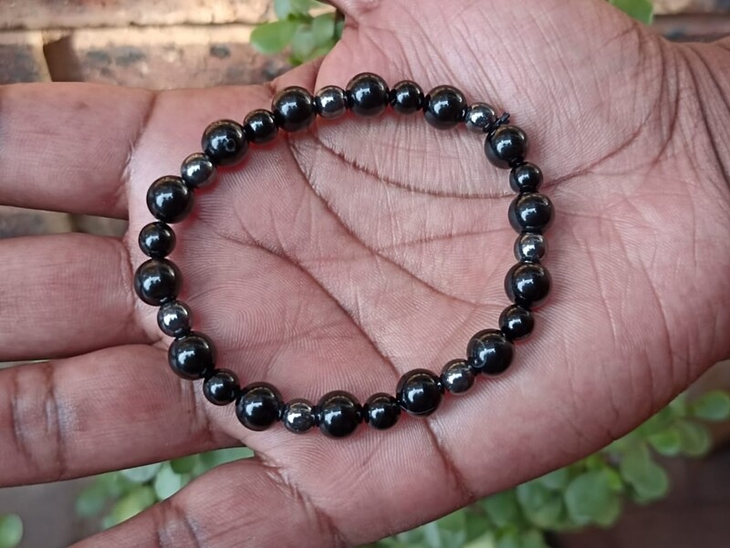 Double protection bead elastic bracelet