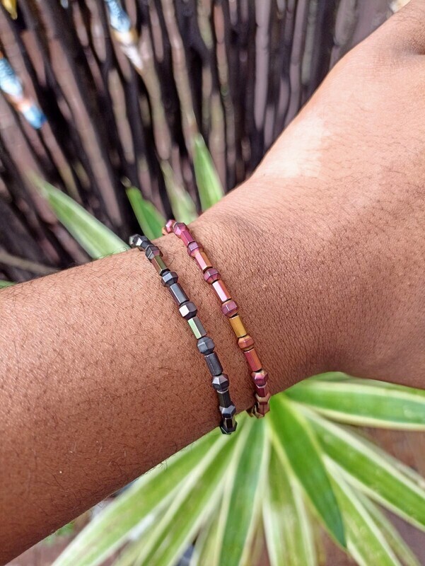 Grounding balancing &amp; protection Hematite bead elastic bracelet