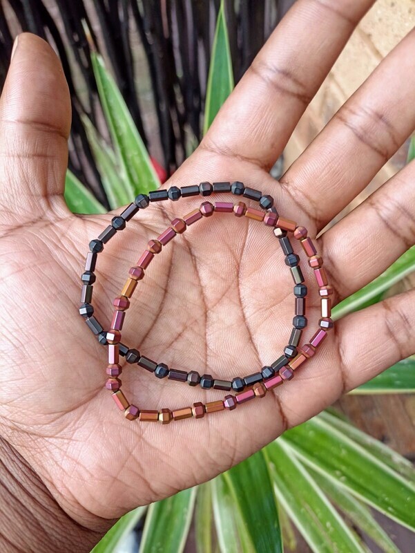 Grounding balancing &amp; protection Hematite bead elastic bracelet