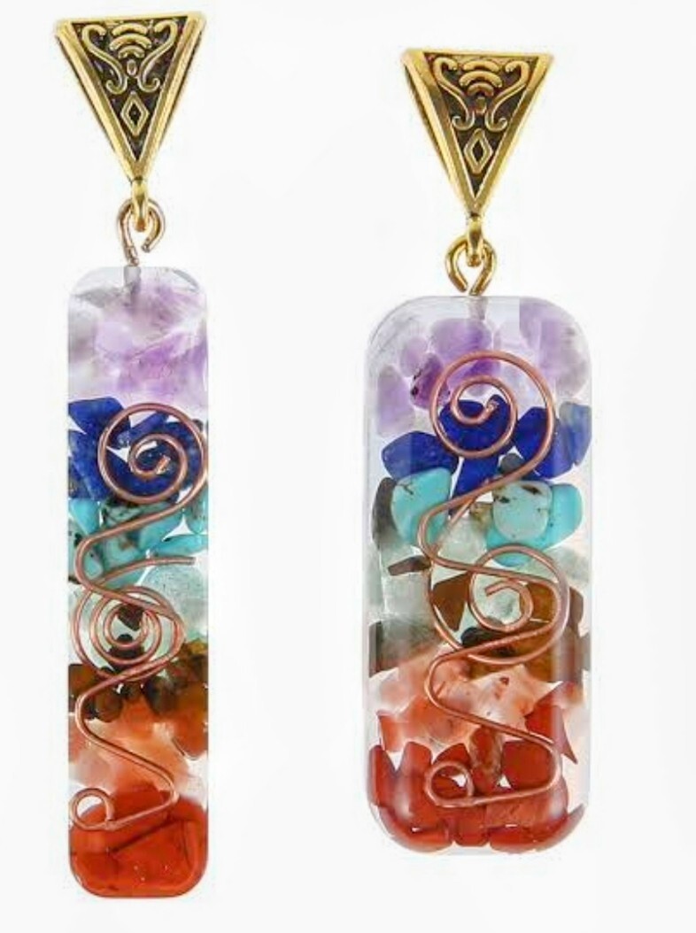 7 chakra orgone-energy generator pendant 