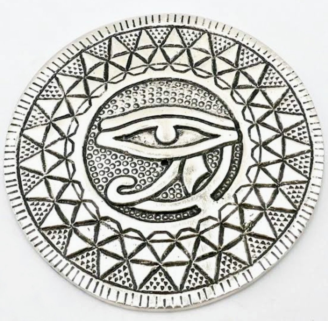 Aluminium Eye of Horus Incense Holder