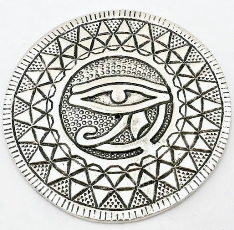 Aluminium Eye of Horus Incense Holder