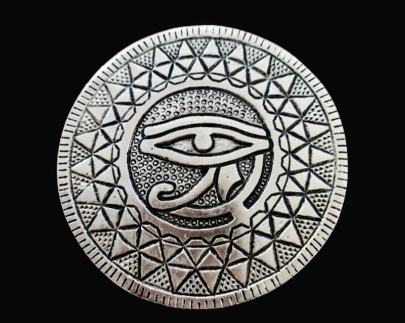 Aluminium Eye of Horus Incense Holder