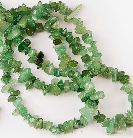 Green Aventurine chip necklace 60cm