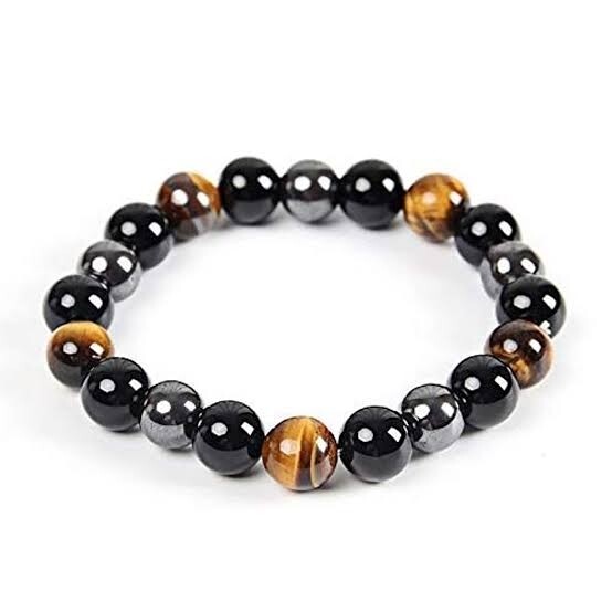 Triple protection 8mm or 10mm bead bracelet 