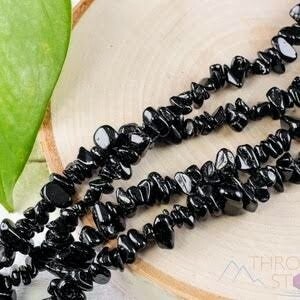 Black Tourmaline chip necklace 