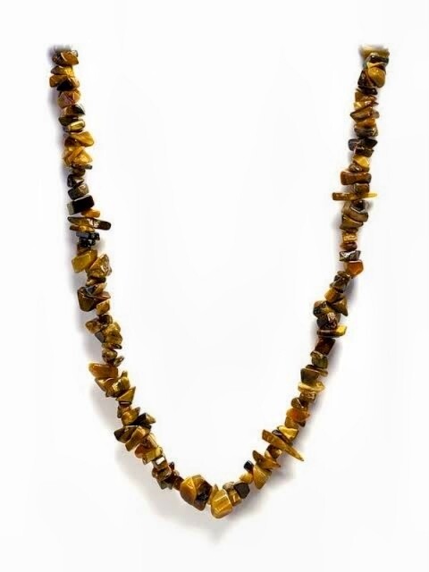  Tigers eye chip necklace