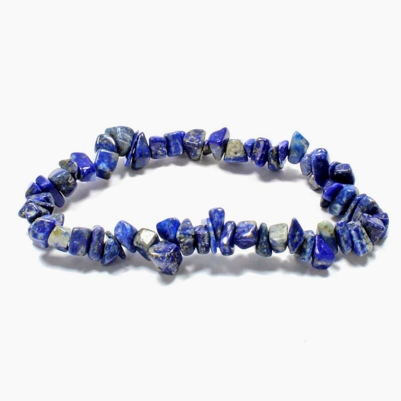 Lapis Lazuli chip elastic bracelet