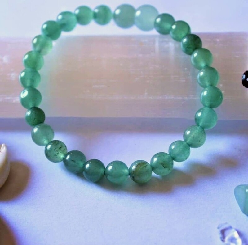 Green Aventurine 8mm bead elastic bracelet 