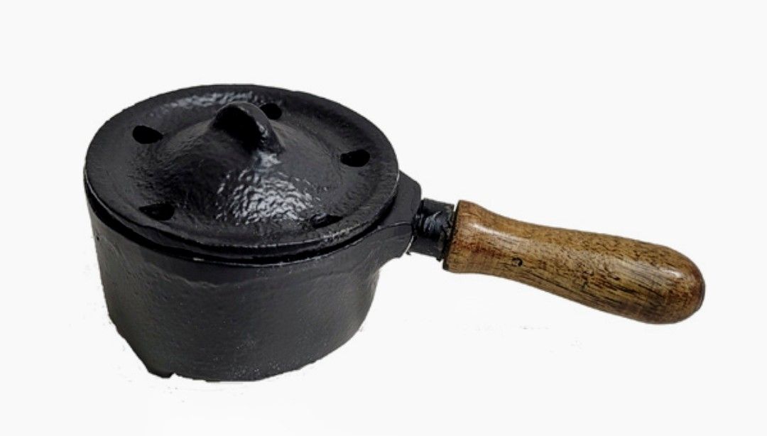 Cast Iron Resin Burner (Cauldron) with wooden handle 