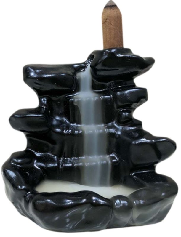 Backflow waterfall incense burner 