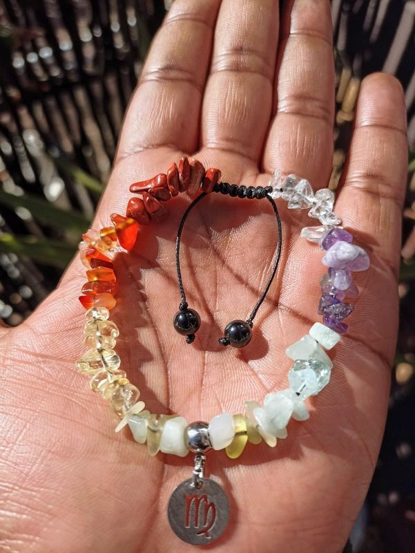 7 Chakra Bracelet – Crystal Chip Elastic Bracelet