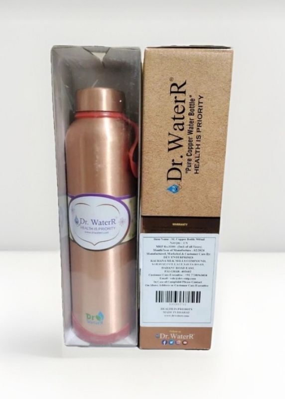 Dr WaterR Copper Water Bottle 900ml