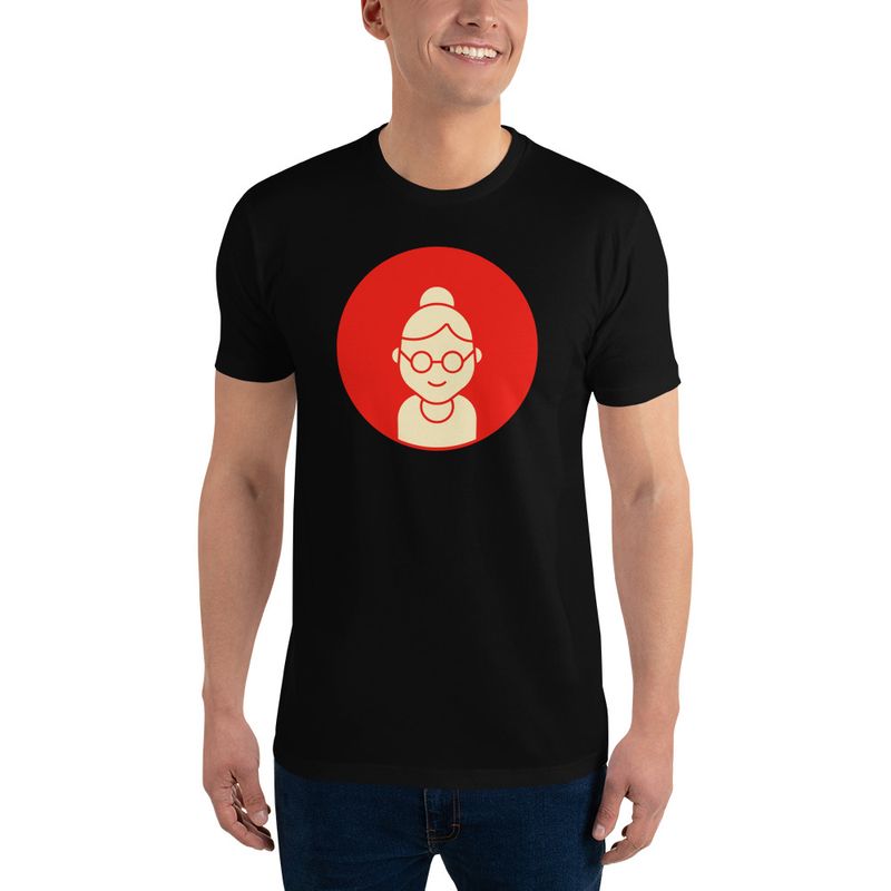 Fitted Granny Logo Tee (Black, Navy, or Light Blue)