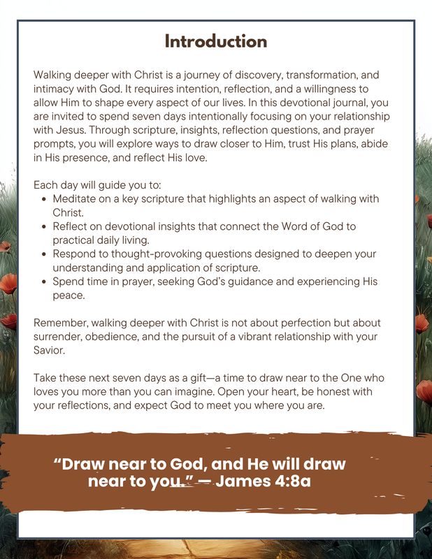 A Deeper Walk With Christ