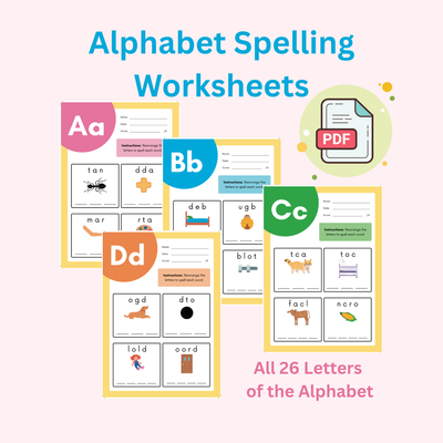 Alphabet Spelling Worksheets